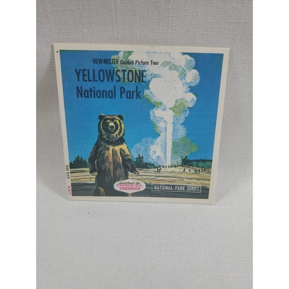 Vintage • View Master 3-D Tour- Yellowstone National Park - 3 Reels/21 Pictures